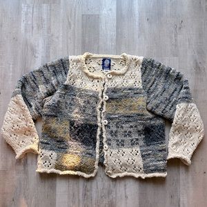 Vintage chunky knit Amano wool sweater